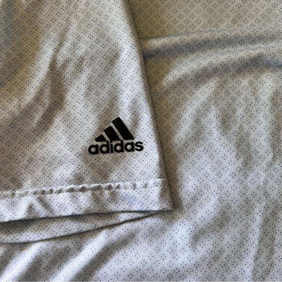 ADIDAS Diamond Dot Print Sport performance Polo  Shirt SIZE 2XL blue golf - Picture 2 of 6
